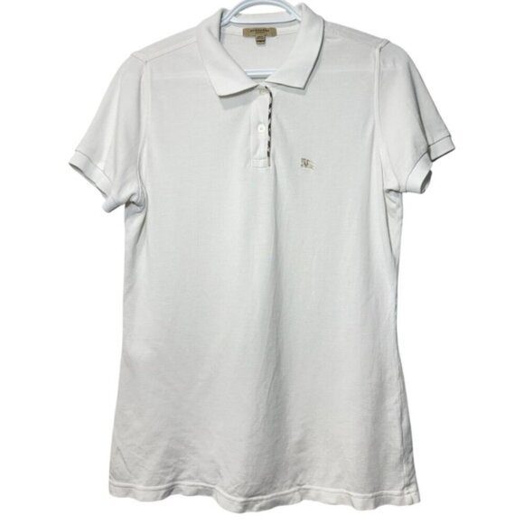 Burberry White Polo Shirt size S - Picture 1 of 9